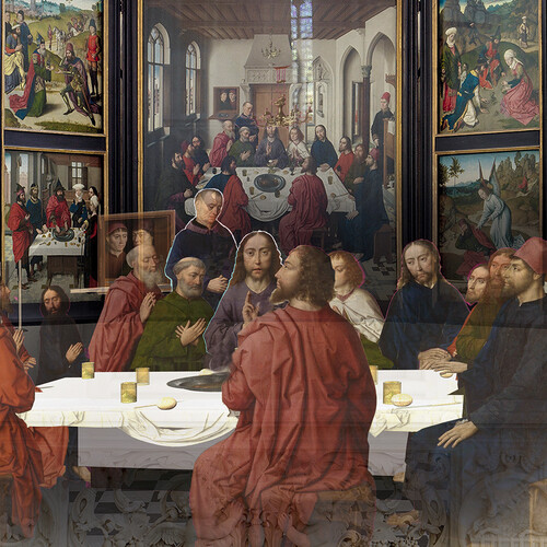 Hologram van Het Laatste Avondmaal in de Sint-Pieterskerk
