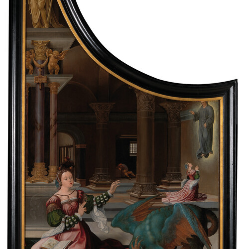 Heilige Margaretha van Antiochië en de draak, Jan Rombouts, ca.1525-1530, Collectie M Leuven
