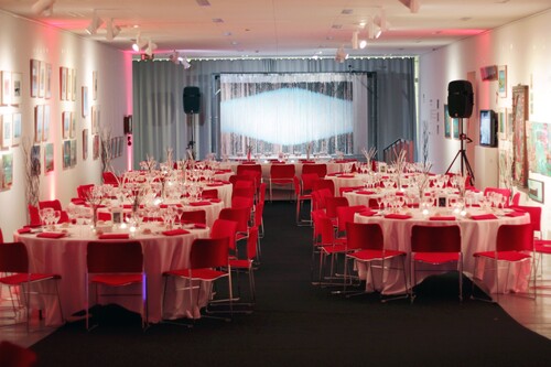Lobby van M Leuven klaar voor diner
