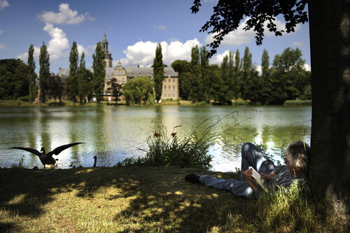 Rust aan de Parkvijver in Leuven