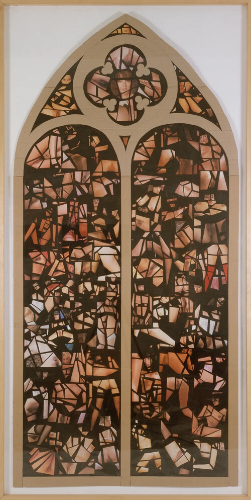 'Ontwerp voor glasraam', Patrick Van Caeckenbergh, 1989