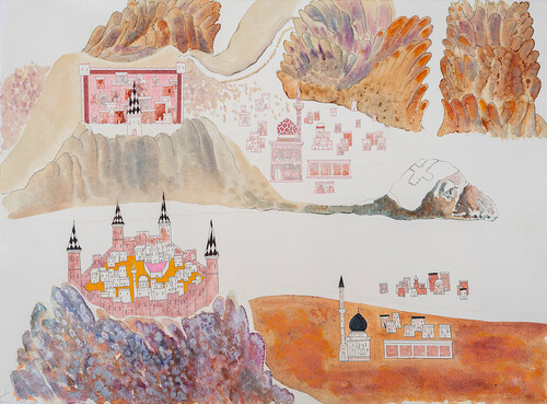 Wael Shawky, 'Cabaret Crusades: Drawing #602', 2021