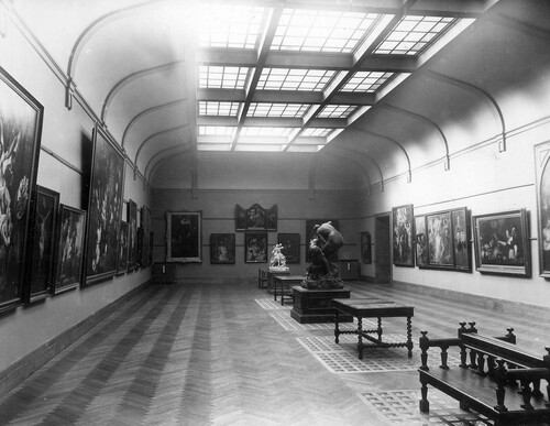 De ‘Verhaghenzaal’ werd later een zaal met oude meesters, foto 1943