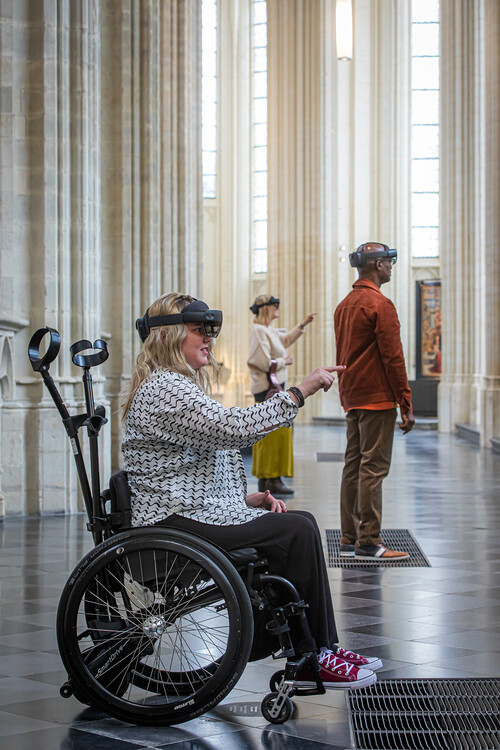 Zaalzicht 'Tussen Hemel en Aarde - Beleef Het Laatste Avondmaal van Bouts', 2020, M Leuven