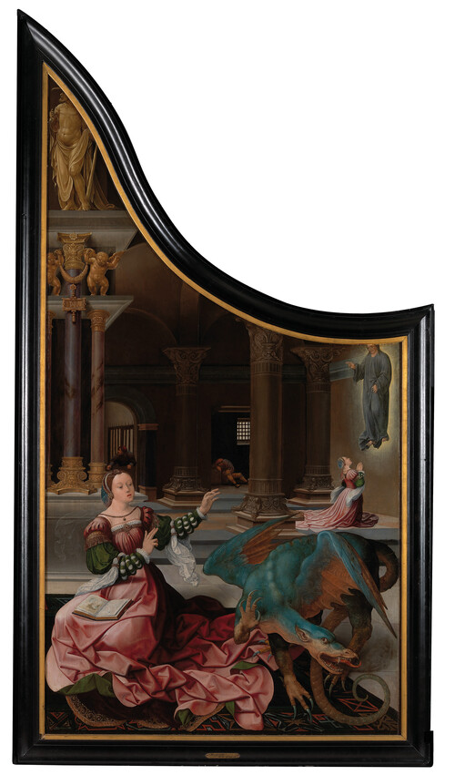 Heilige Margaretha van Antiochië en de draak, Jan Rombouts, ca.1525-1530, Collectie M Leuven