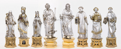 Acht zilveren reliekbeelden, Brussel/ Leuven, ca. 1490-1618, Collectie M Leuven / Sint-Pieterskerk