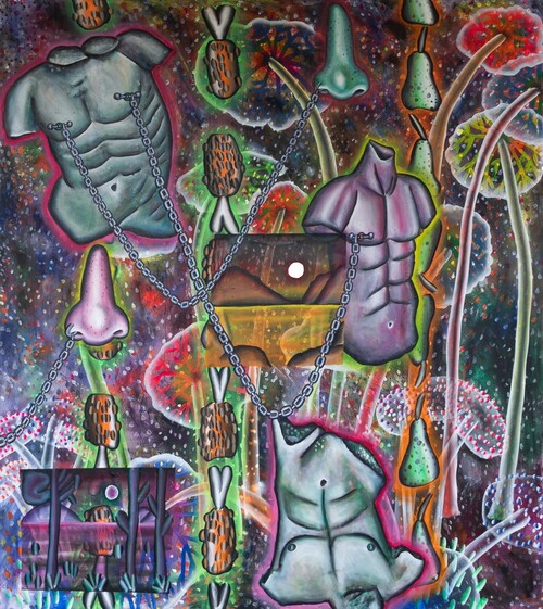 'Chain reaction of the gym rats', Lisa Vlaemminck, 2024, Cera-collectie bij M Leuven