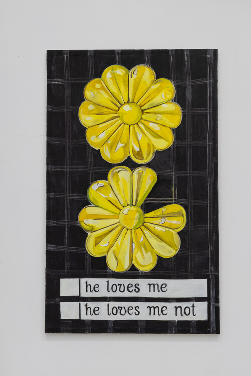 Het kunstwerk ‘He loves me, he loves me not’ van Ellen Dhondt, 2024, foto: Anneke D'hollander 