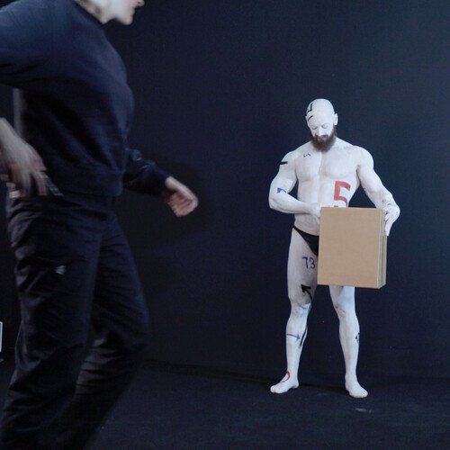 Repetitie met Bodybuilder Jurgen van Wesenmael, Jivan van der Ende, 2023