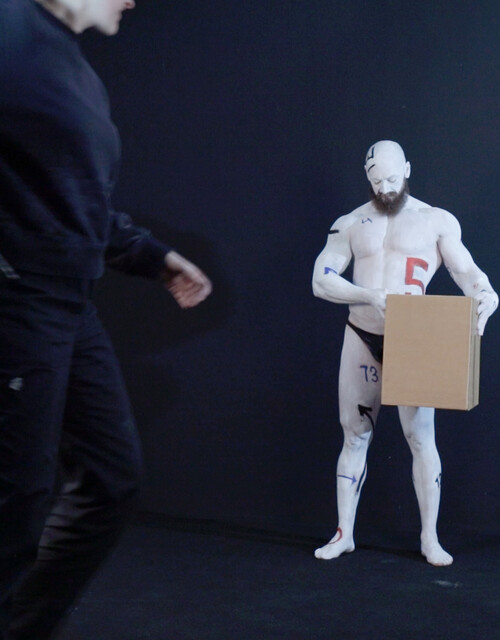Repetitie met Bodybuilder Jurgen van Wesenmael, Jivan van der Ende, 2023