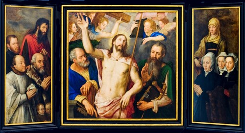 Michiel Coxcie, Triptiek met de Triomf van Christus en de schenkersfamilie Morillon 