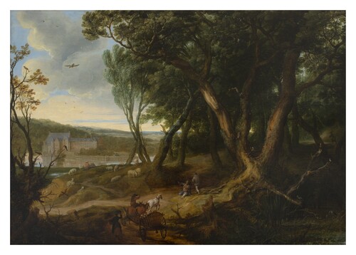 Jan Brueghel de Oude & Lucas van Uden, Hertogelijk kasteel te Tervuren vanuit het noordoosten, De Brauwer © M-Museum Leuven | foto: Isabelle Arthuis