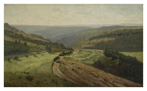 Alphonse Asselbergs, Ardeens landschap in Houffalize © M-Museum Leuven | foto: Isabelle Arthuis