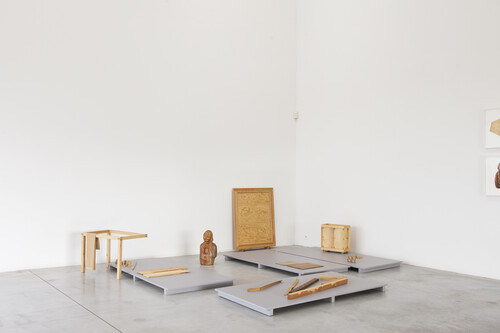 Installation view from the exhibition ‘Béatrice Balcou’ in M Leuven, 2019 | Photo © Miles Fischler