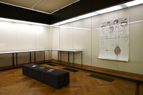 Installatiezicht Observaties, Tekeningen uit de Cera-collectie © M-Museum Leuven | foto: Dirk Pauwels