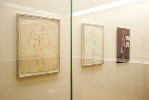 Installatiezicht Observaties, Tekeningen uit de Cera-collectie © M-Museum Leuven | foto: Dirk Pauwels
