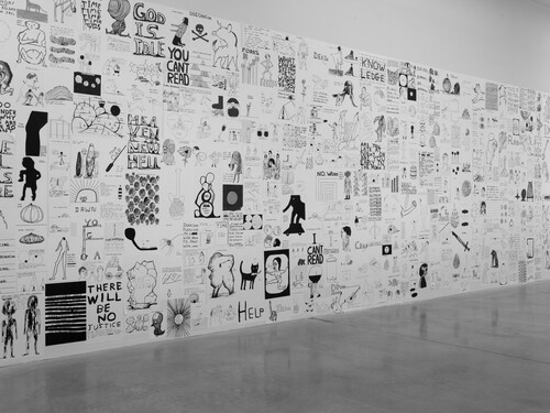 Installatiezicht David Shrigley © M-Museum Leuven | foto: Kristien Daem
