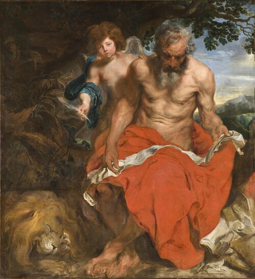 Heilige Hiëronymus met engel | © Nationalmuseum Stockholm