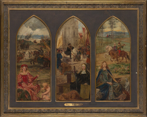Gustave Vanaise, ‘Olieverfschets voor het Vander Kelen drieluik’, ca. 1888, M Leuven
