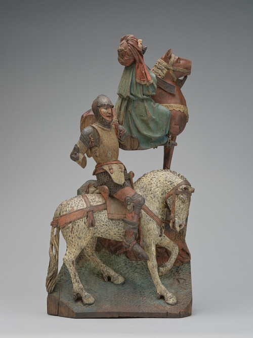 Hendrik Roesen, ‘Ruitergroep(en) uit een calvariescène in een Passieretabel’, ca. 1520, Collectie Vlaamse Gemeenschap bij M Leuven