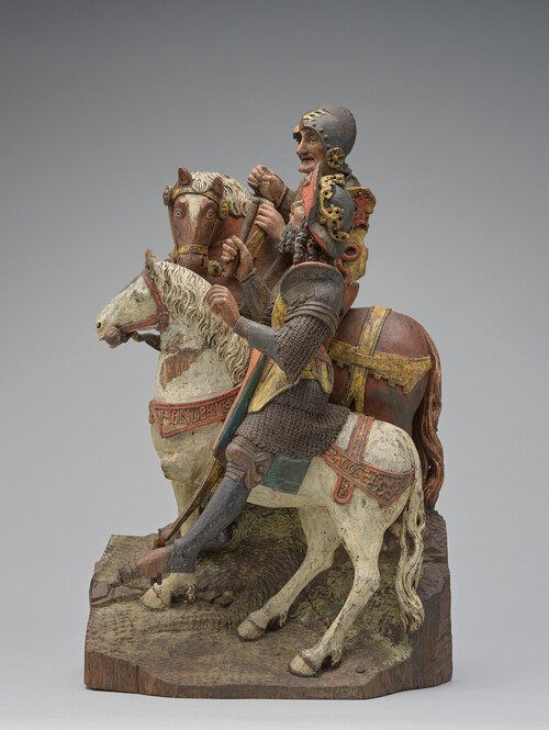 Hendrik Roesen, ‘Ruitergroep(en) uit een calvariescène in een Passieretabel’, ca. 1520, Collectie Vlaamse Gemeenschap bij M Leuven