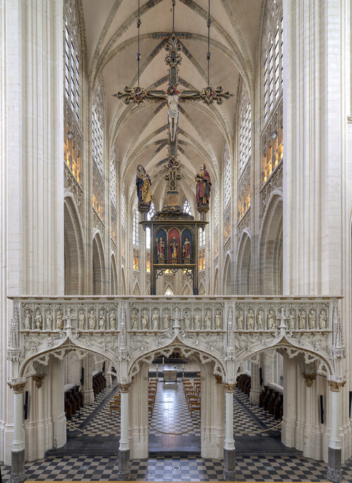 Jan II Borman, ‘Triomfkruis op het doksaal van de Sint-Pieterskerk’, ca. 1490, M Leuven – Sint-Pieterskerk