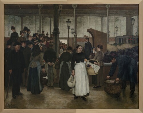 Nicolas Van den Eeden, ‘Overdekte markt’, 1886, Collectie Vlaamse Gemeenschap bij M Leuven