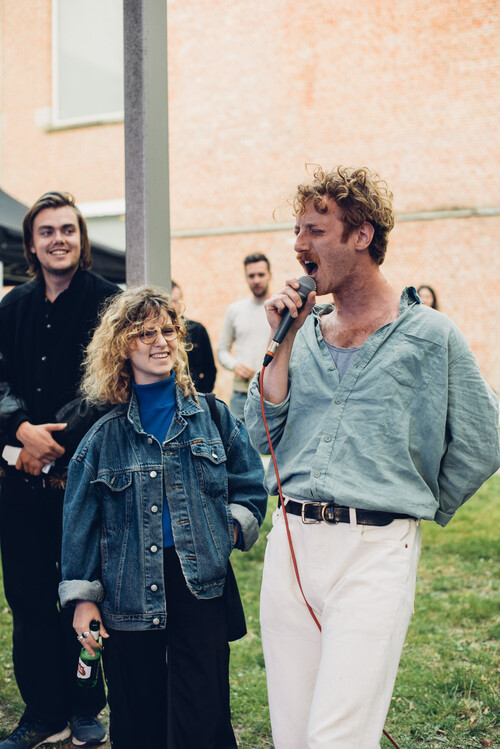 Concert van INUIT in museumtuin van M Leuven tijdens de Zomer van M