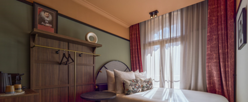 Hotelkamer in Jan Luyken hotel Amsterdam