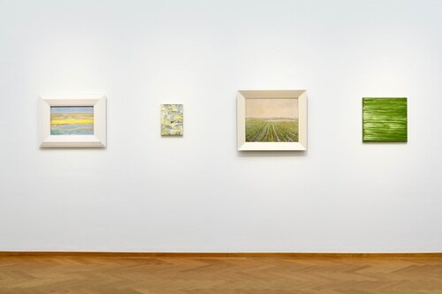 Zaalzicht Rondom Mondriaan in Kunstmuseum Den Haag