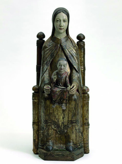 ‘Sedes Sapientiae’, onbekende beeldsnijder, Maasland, 11e-12e eeuw,