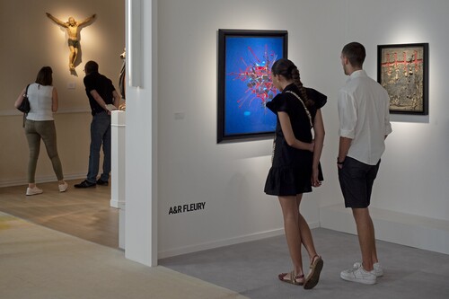 Bezoekers op BRAFA Art Fair