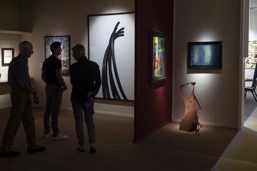 Bezoekers op BRAFA Art Fair