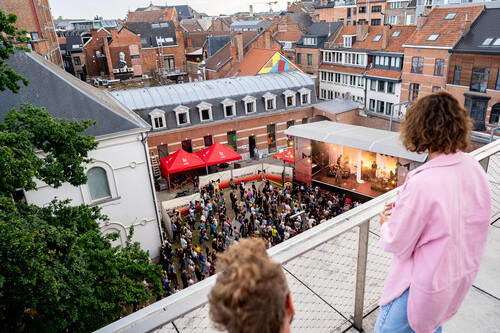 VIP op dakterras van M Leuven tijdens M-IDZOMER