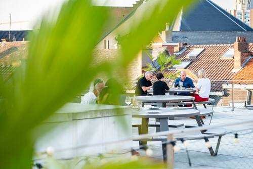 VIP op dakterras van M Leuven tijdens M-IDZOMER