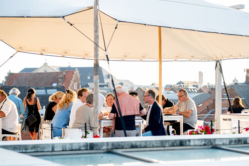 VIP op dakterras van M Leuven tijdens M-IDZOMER
