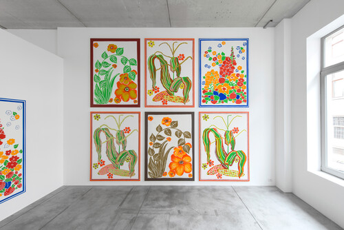 Leen Voet, zaalzicht ‘Alda & Armand’, Baronian, Brussel, 2019
