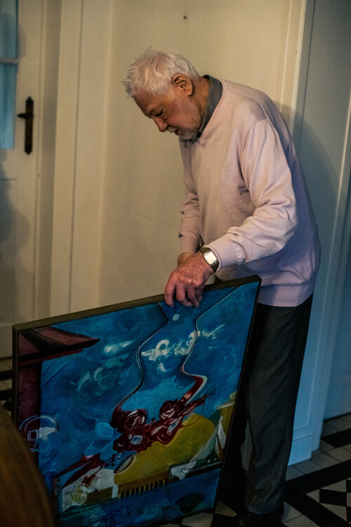 Portret van M-cenas Victor Spaas