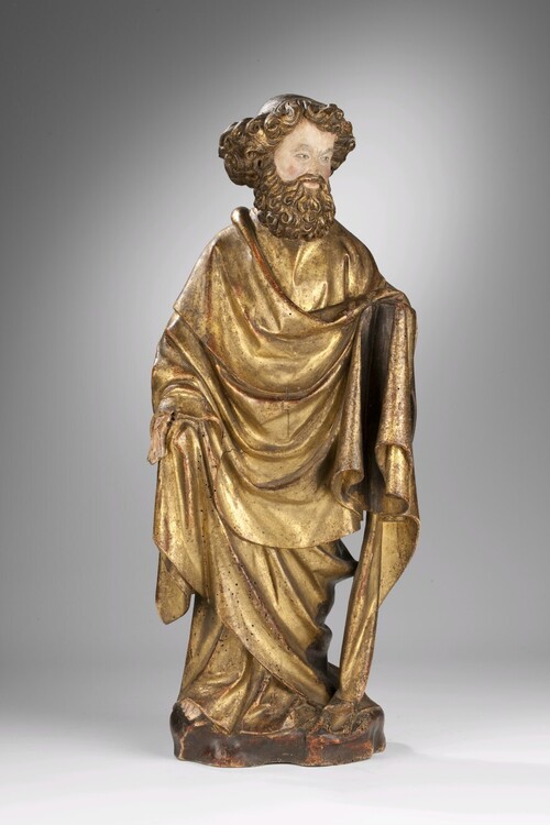 Beeldje van Petrus, Claux de Werve (?), ca. 1410-1420, notenhout.  Museum Catharijneconvent, Utrecht. © Museum Catharijneconvent, Utrecht, foto Ruben de Heer.