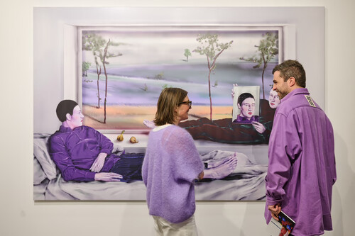 Bezoekers op Art Brussels