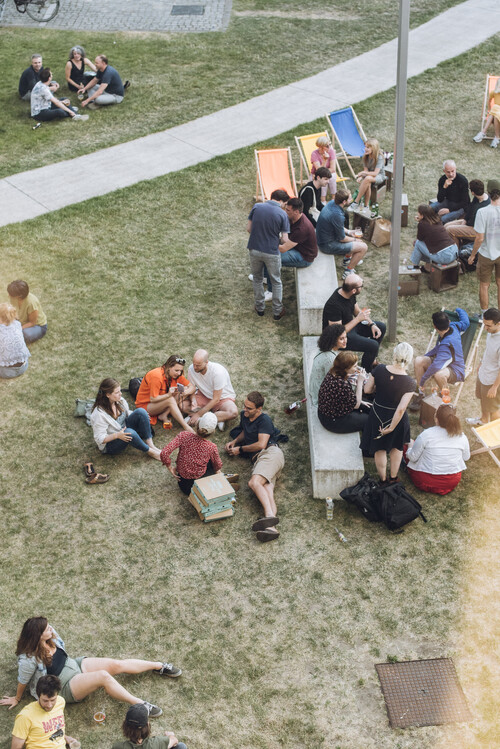 Bezoekers in de ZoMertuin van M Leuven