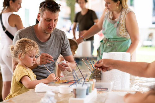 Familieworkshop portret op glas maken