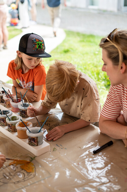 Familieworkshop portret op glas maken