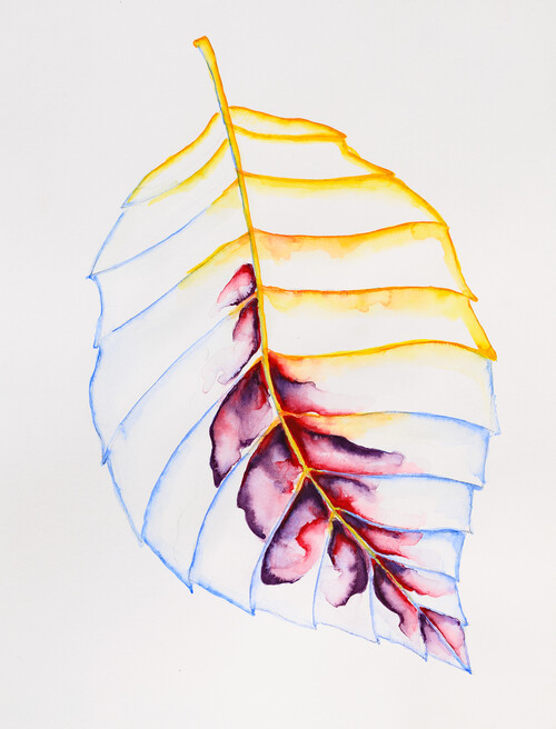 ‘Leaf with Purple’, Grace Schwindt, 2021