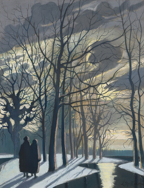 ‘Couple au bord de la rivière’, Léon Spilliaert