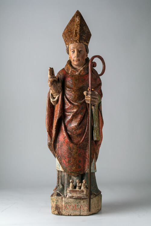 Heilige Nicolaas, Onbekend, ca. 1450-ca. 1500, langdurige bruikleen collectie Van der Velden-Teurlings