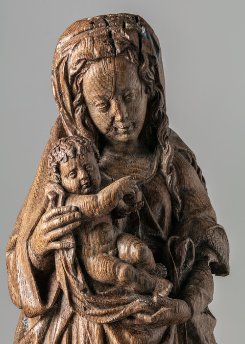 Maria met kind, omgeving van Adriaen van Wesel, ca. 1520, langdurige bruikleen collectie Van der Velden-Teurlings