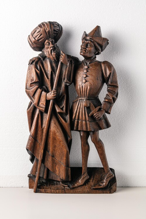 Omstanders van een Calvarie, Onbekend, ca. 1460-ca. 1470, langdurige bruikleen collectie Van der Velden-Teurlings