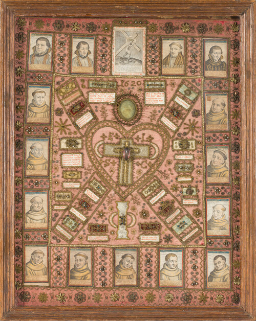 Reliekdoek met de martelaren van Gorcum, Onbekend, ca. 1620